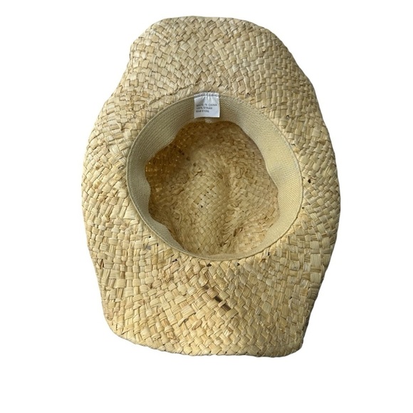 Women's Embroidered Natural Straw Cowbody Hat - Picture 8 of 12